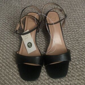 NWT Black Block Heels - 11 Wide